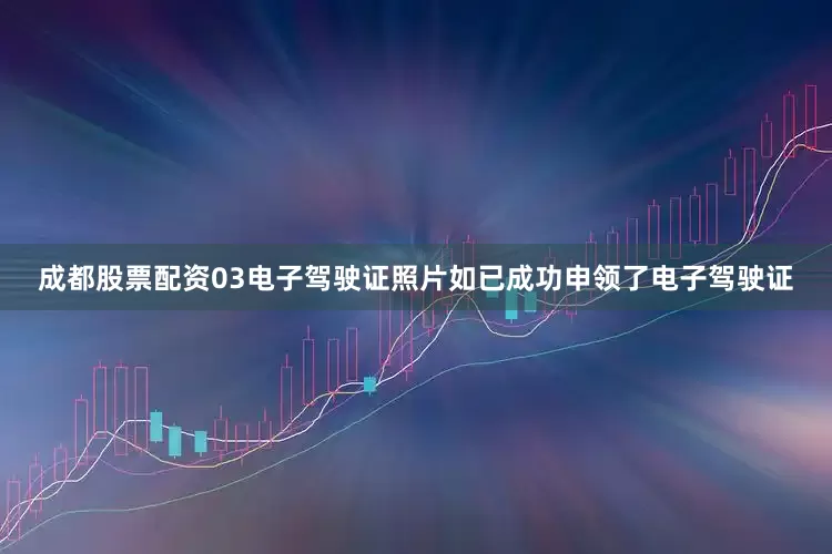 成都股票配资03电子驾驶证照片如已成功申领了电子驾驶证