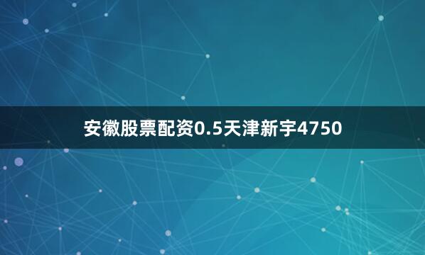安徽股票配资0.5天津新宇4750